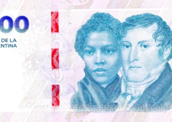 nota de dez mil pesos, nota de dez mil reais;