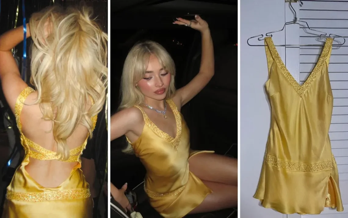 vestido, amarelo, vestido, laranja;