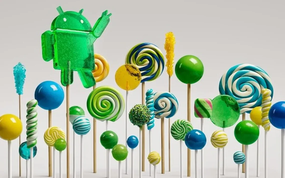 Lollipop, suporte, Google;