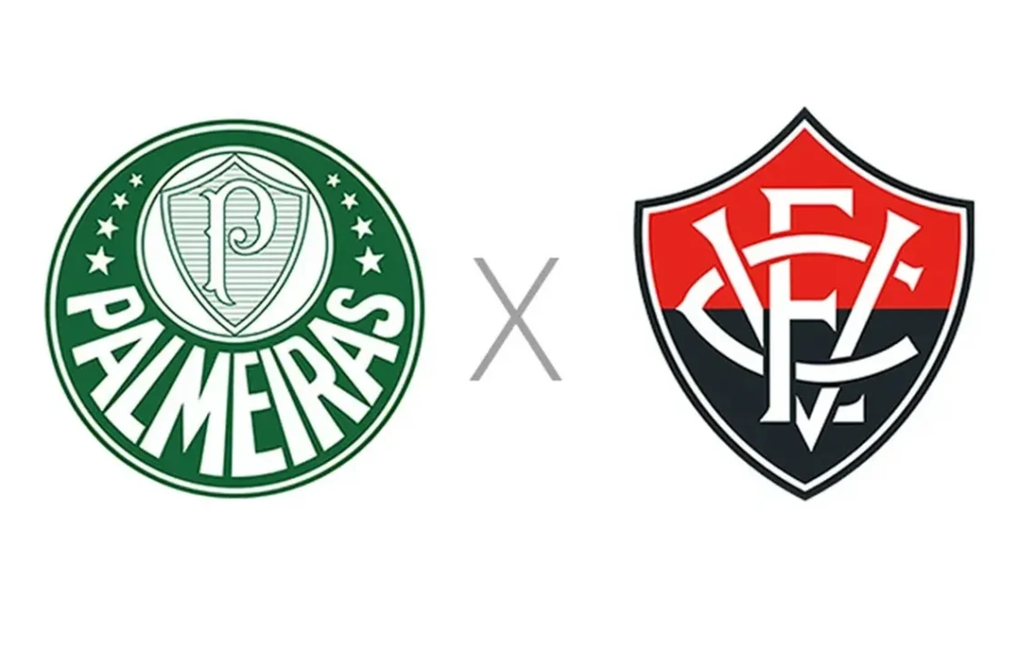 Palmeiras contra Vitória, partida de Palmeiras e Vitória, confronto entre Palmeiras e Vitória;