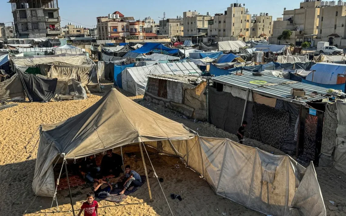 Faixa de Gaza, território israelense, Oriente Médio